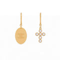 Celine Triomphe Pearl Earrings - 18K Yellow Gold