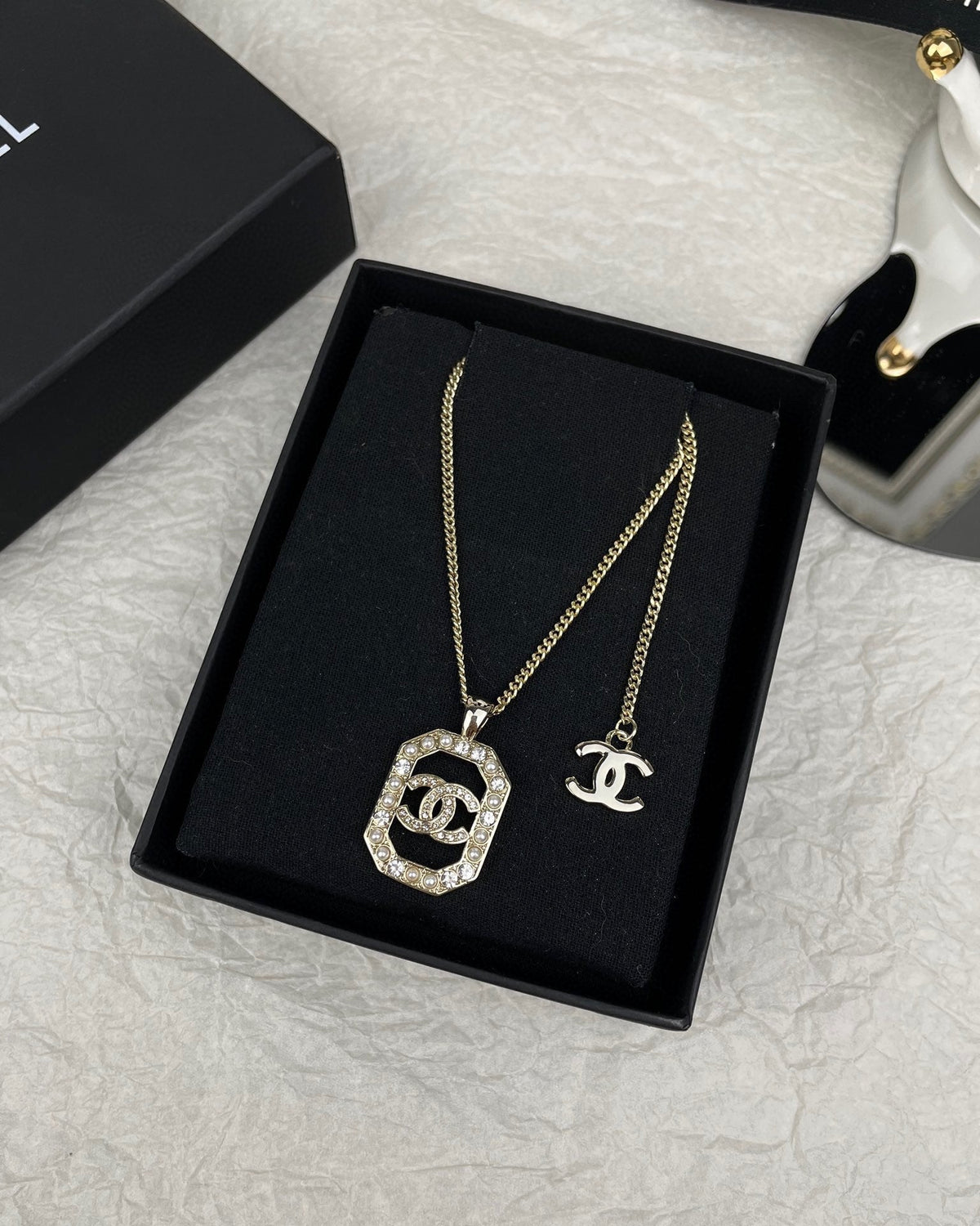 Chanel Perfume Bottle Chain Necklace