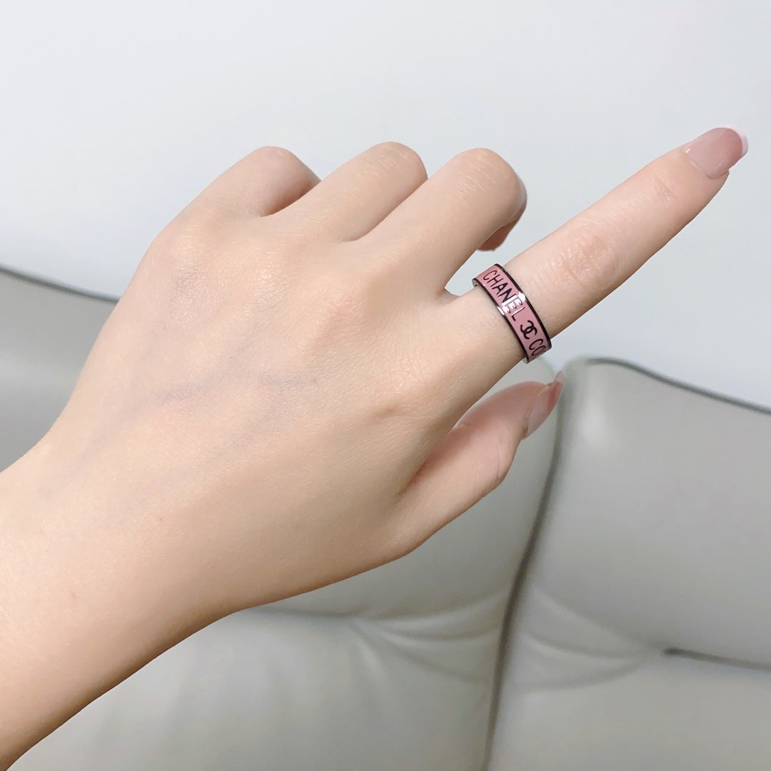 Chanel Coco Pink Ring - 18K White Gold