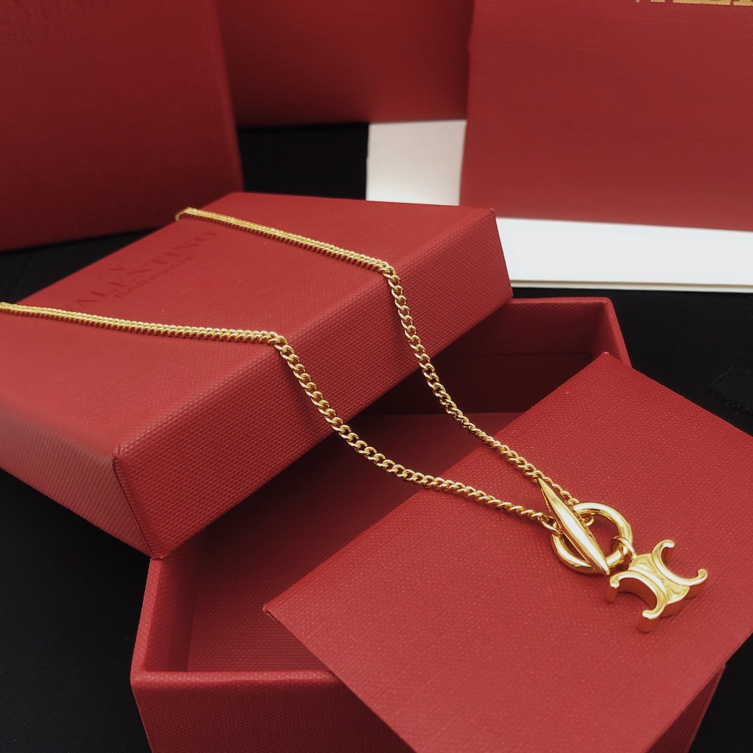 Celine Triomphe Celine Necklace