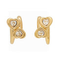 Bvlgari Crystal Earrings - 18K Yellow Gold