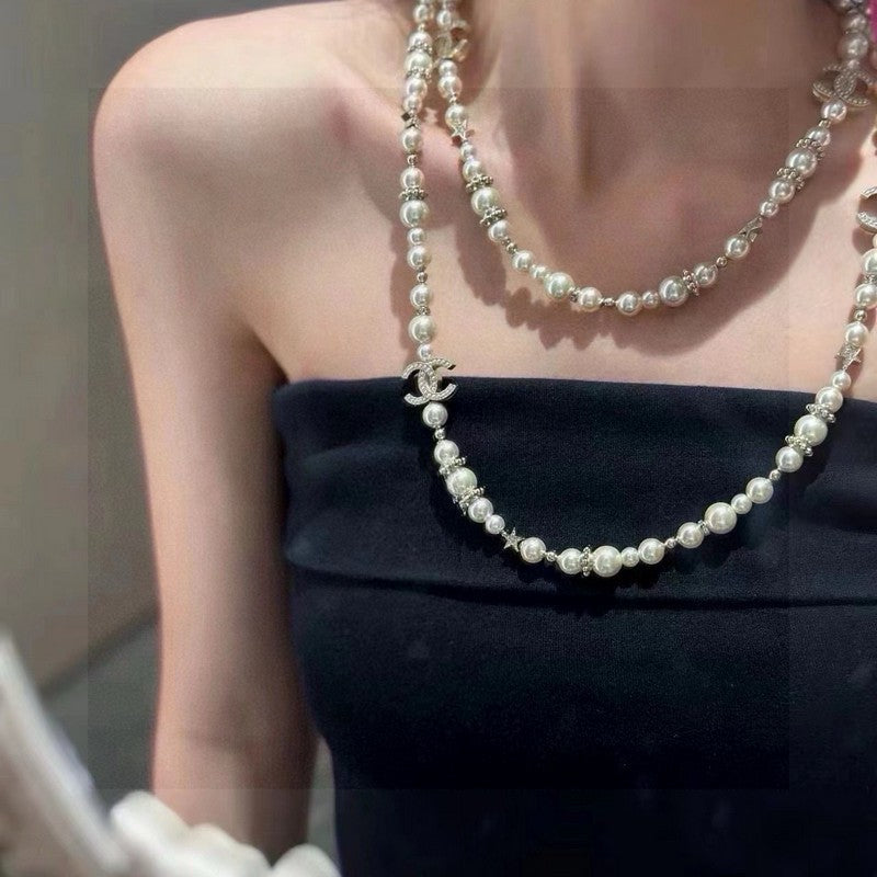 Chanel 26C Long Pearl Necklace
