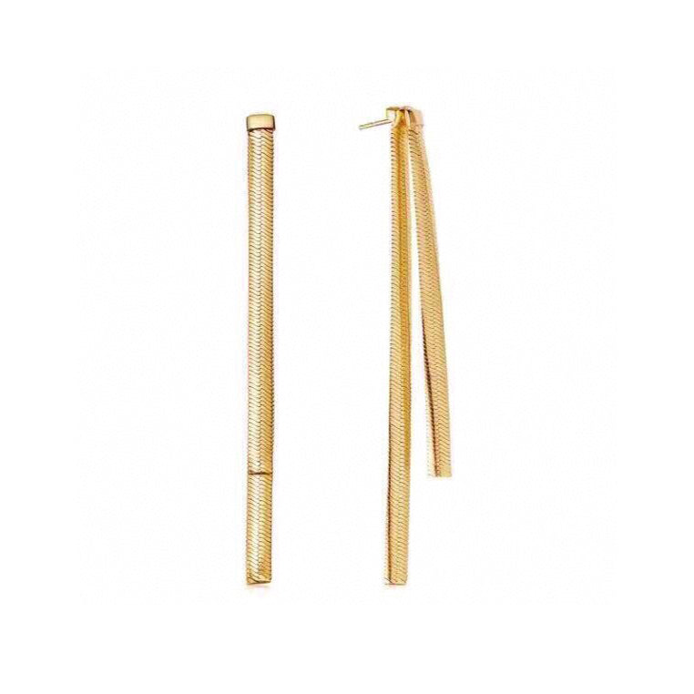 Celine Triomphe Tassel Earrings - 18K Yellow Gold