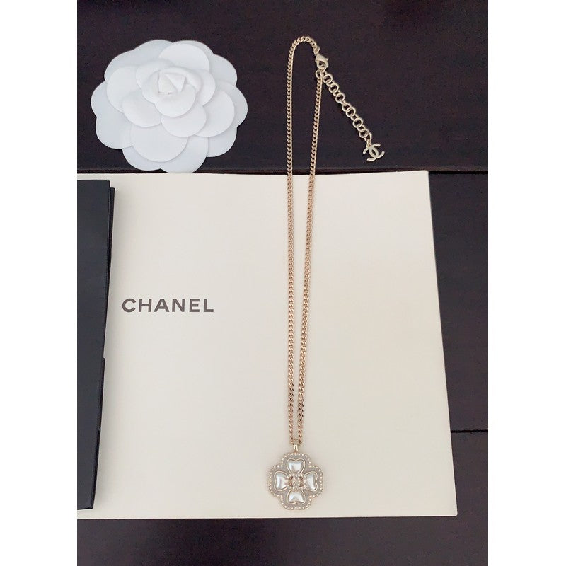 Chanel Camellia Pearl Necklace