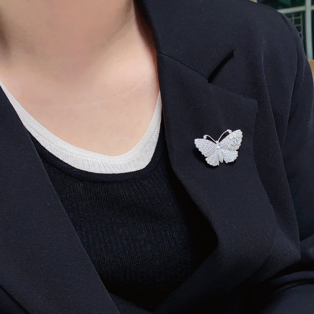 Chanel Butterfly Diamond Brooch