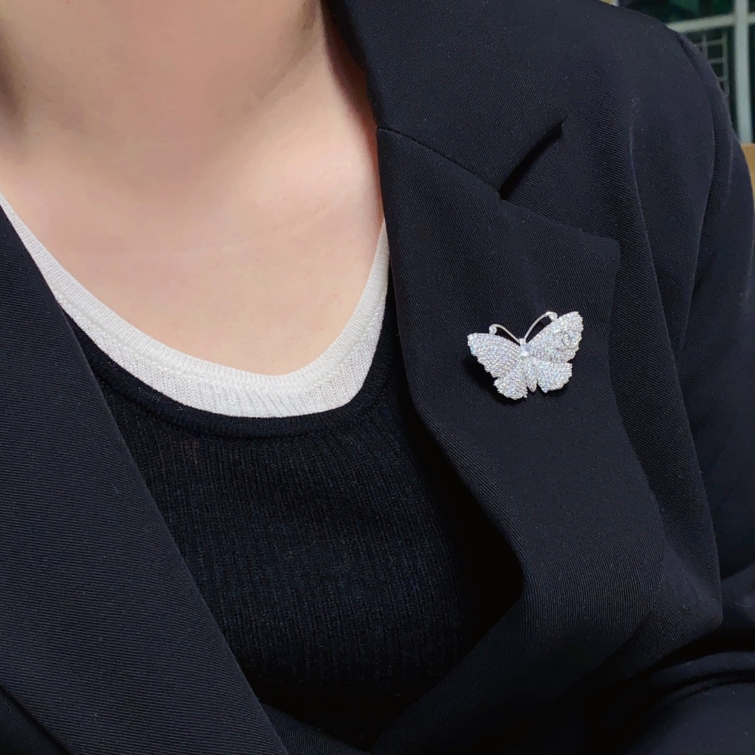 Chanel Butterfly Diamond Brooch