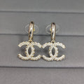Chanel Diamond Pendant Earrings - 18K Yellow Gold