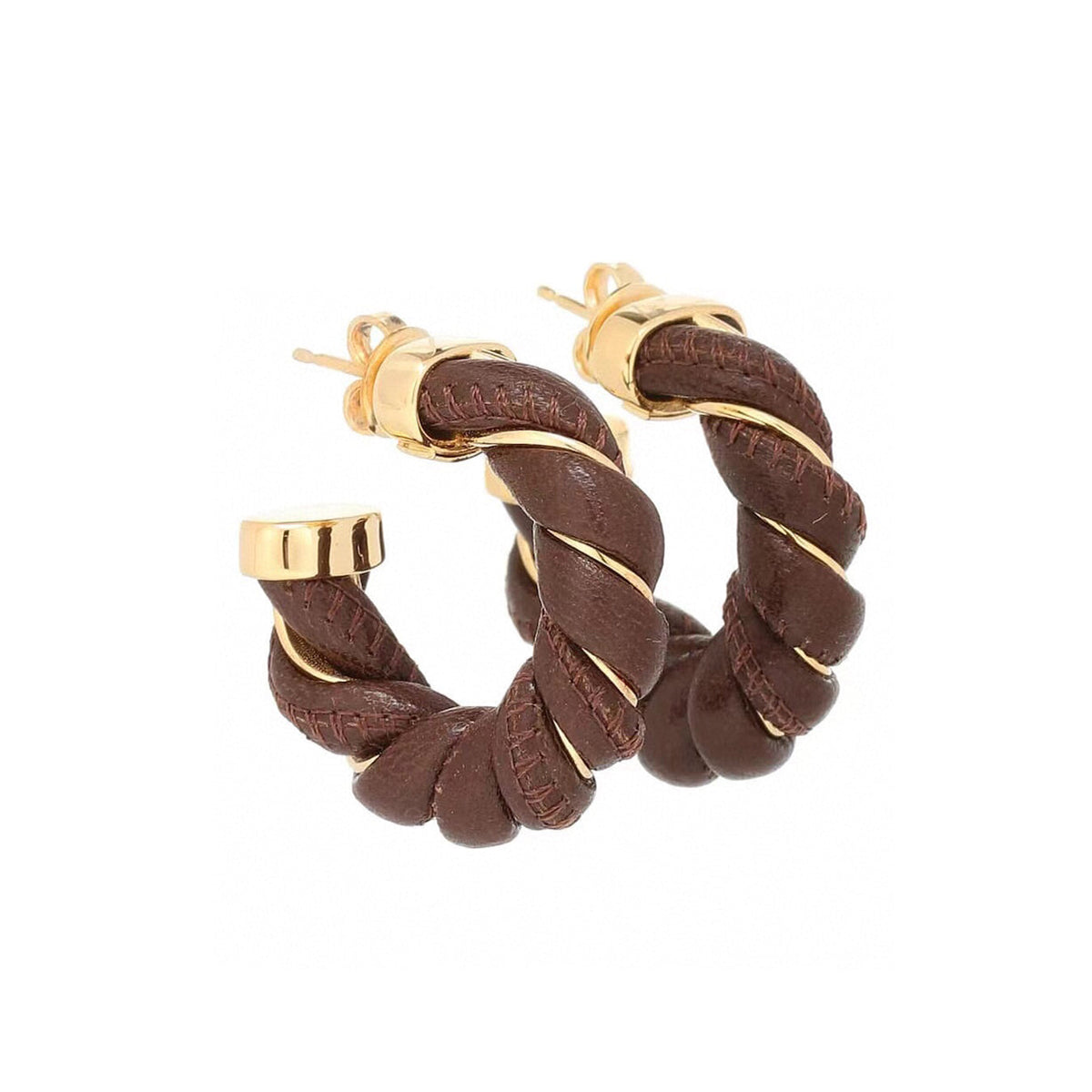 Bvlgari Brown Earrings - 18K Yellow Gold