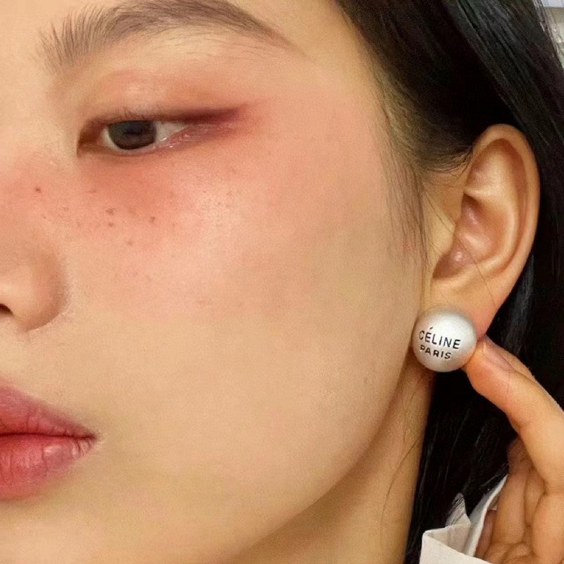Celine Round Earrings - 18K Gold