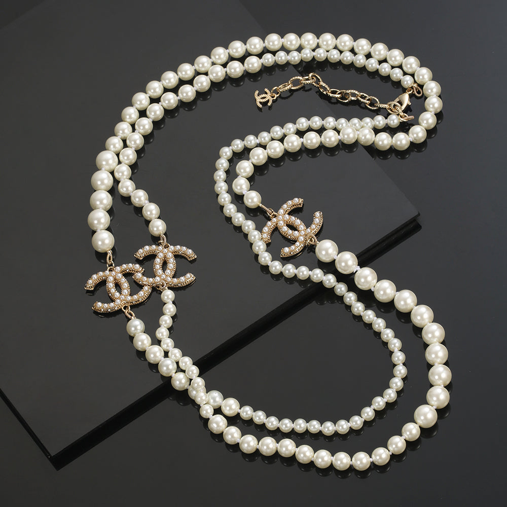 Chanel Long Pearl Necklace