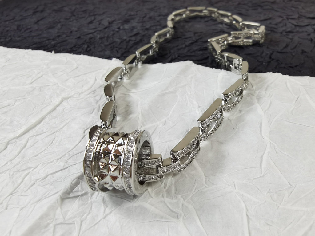 B.zero1 Diamonds Chain Link Necklace - 18K Gold