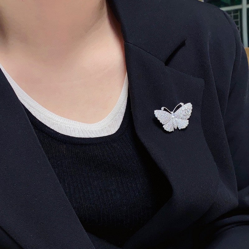 Chanel Full Diamond Butterfly Brooch