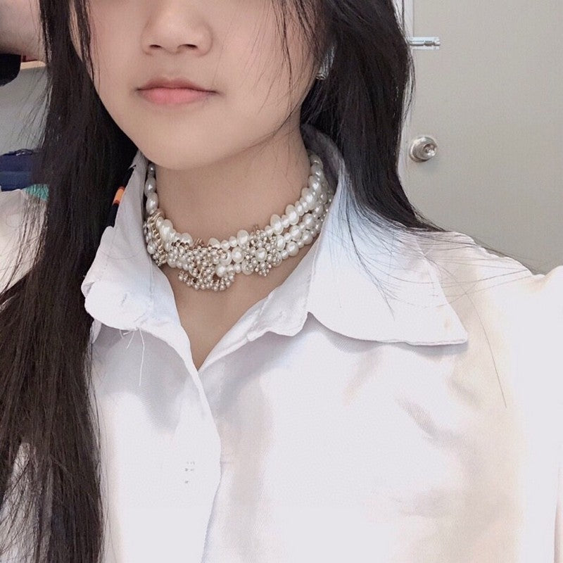 Chanel Pearl Choker Necklace