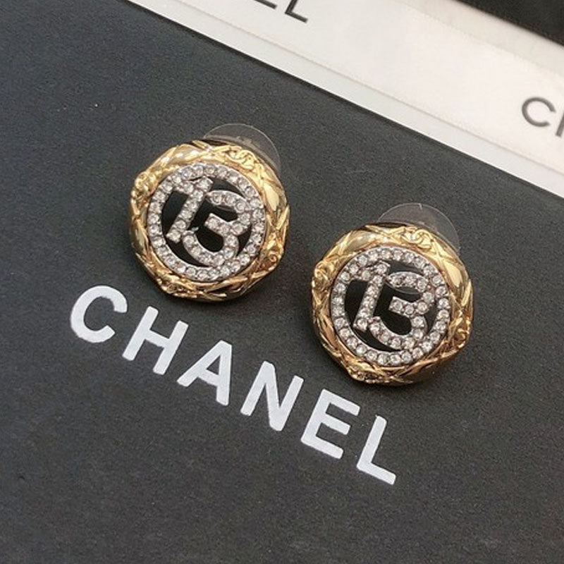 Chanel No.13 Diamond Earrings - 18K Yellow Gold