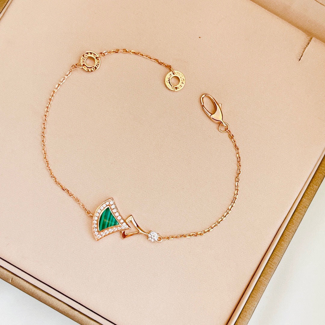 Bvlgari Dream Malachite Bracelet - 18K Rose Gold