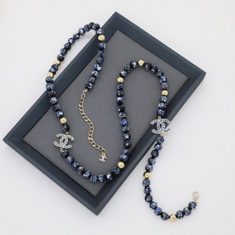 Chanel Black Pearl Long Necklace