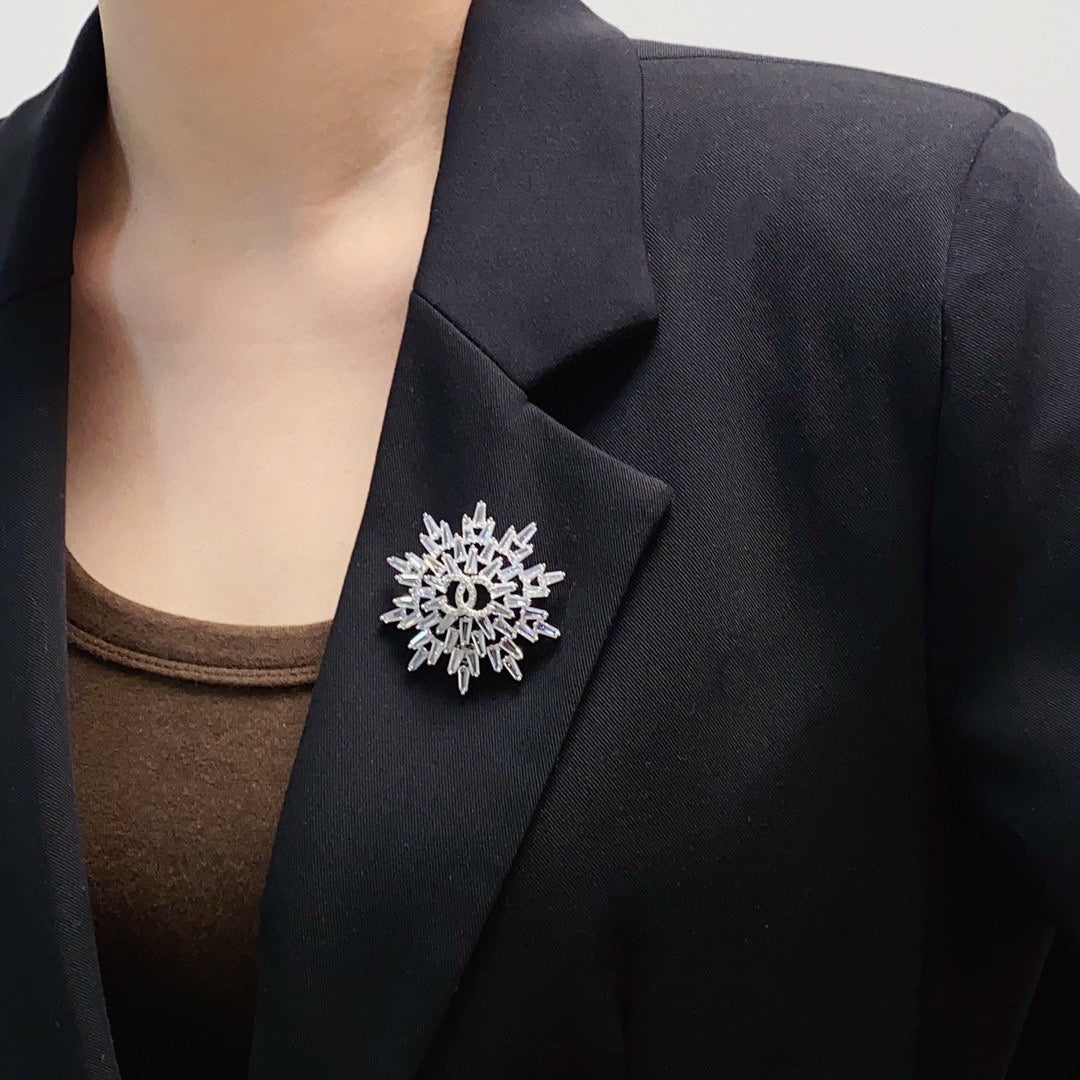 Chanel Snow Flower Brooch