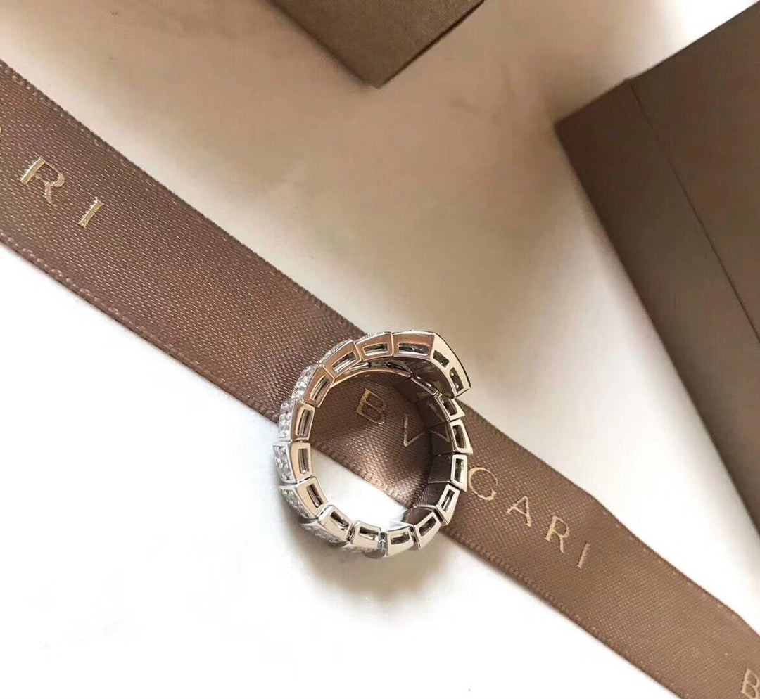 Bvlgari Serpenti Viper Ring - 18K Rose Gold