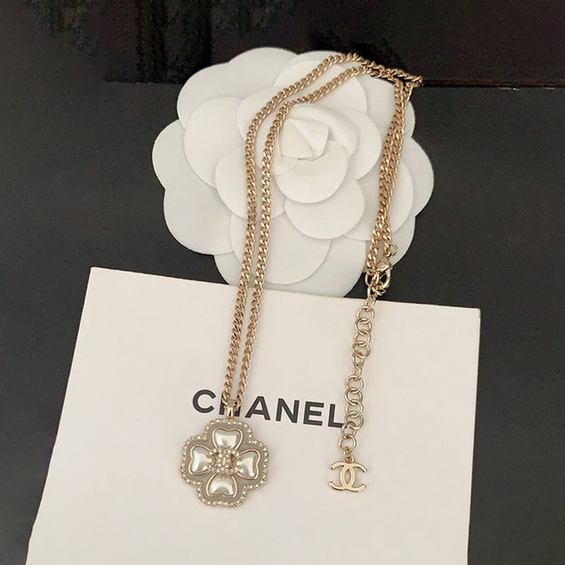 Chanel Camellia Pearl Necklace