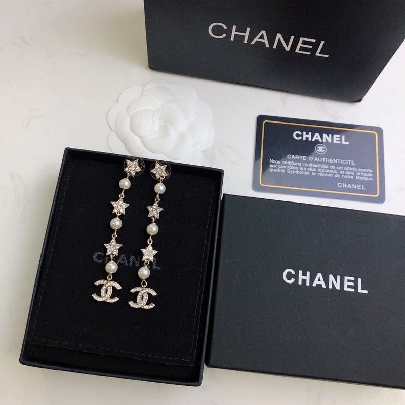 Chanel Long Tassel Earrings - 18K Yellow Gold