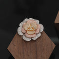 Chanel Camellia Pink Diamond Brooch