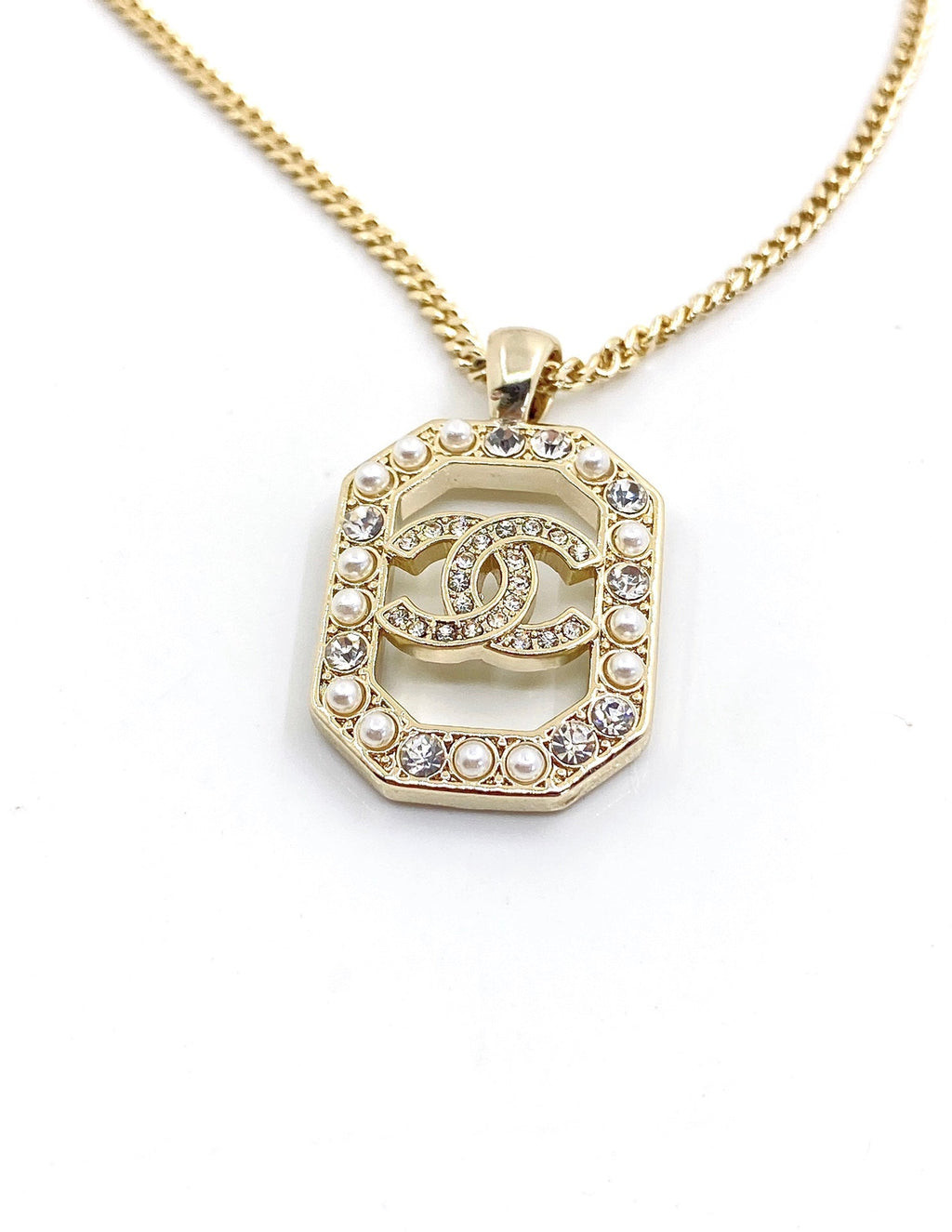 Chanel Perfume Bottle Chain Necklace