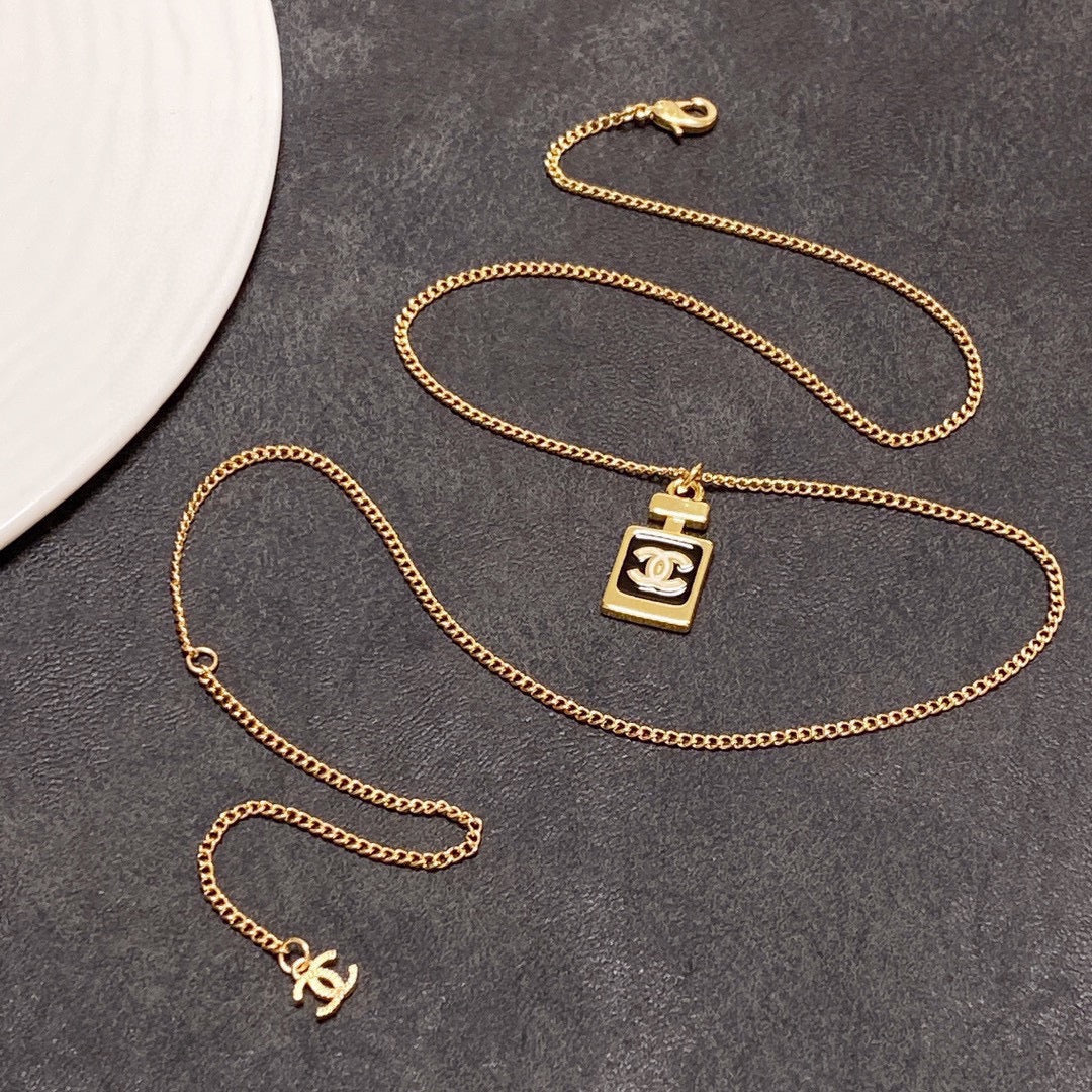 Chanel Perfume Bottle Necklace