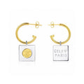 Celine Triomphe Hoops Earrings - 18K Yellow Gold