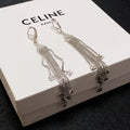 Celine Earrings - 18K White Gold