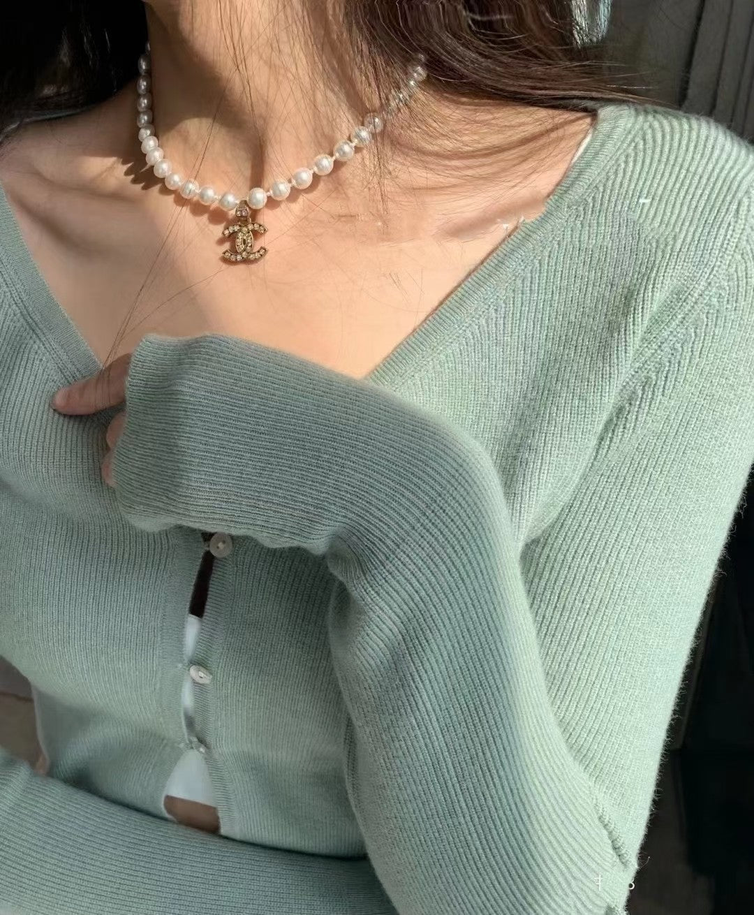 Chanel Pearl Chain Necklace