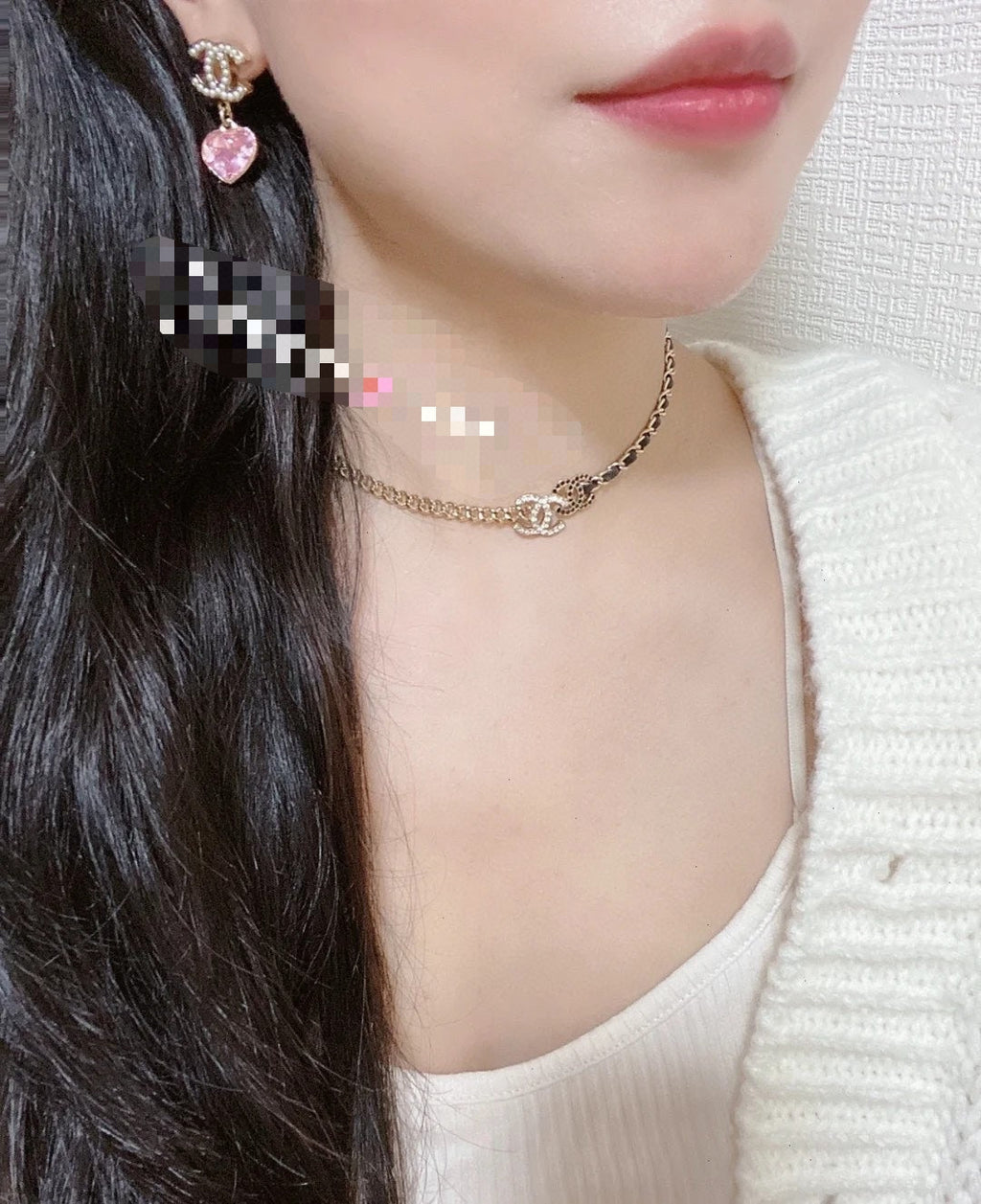 Chanel Black & White Necklace