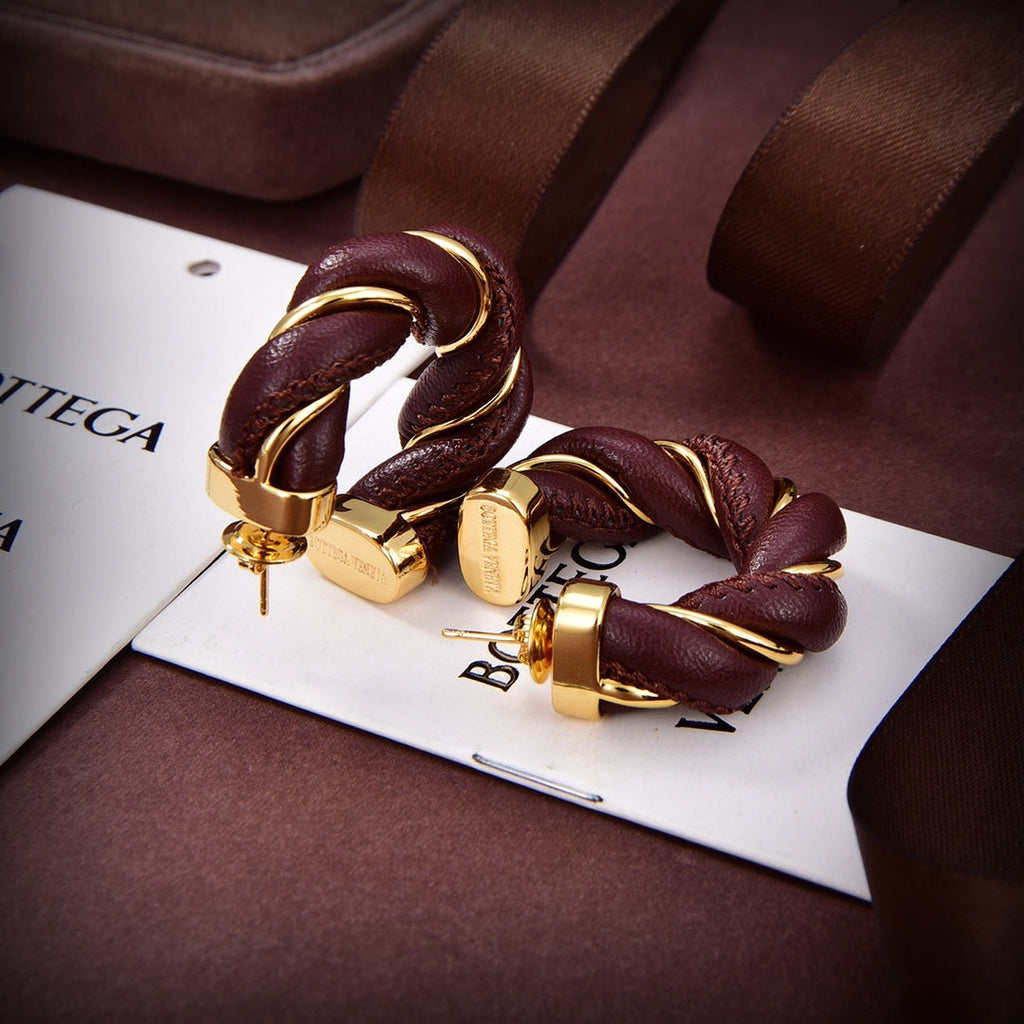Bvlgari Brown Earrings - 18K Yellow Gold