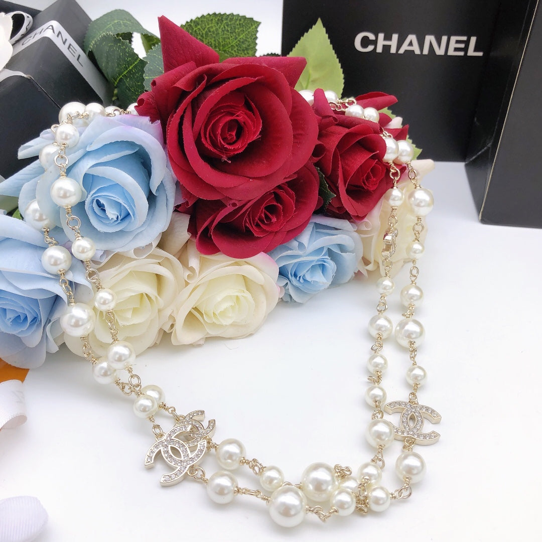 Chanel Long Pearl Necklace