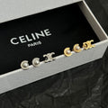 Celine Pearl Earrings - 18K Gold