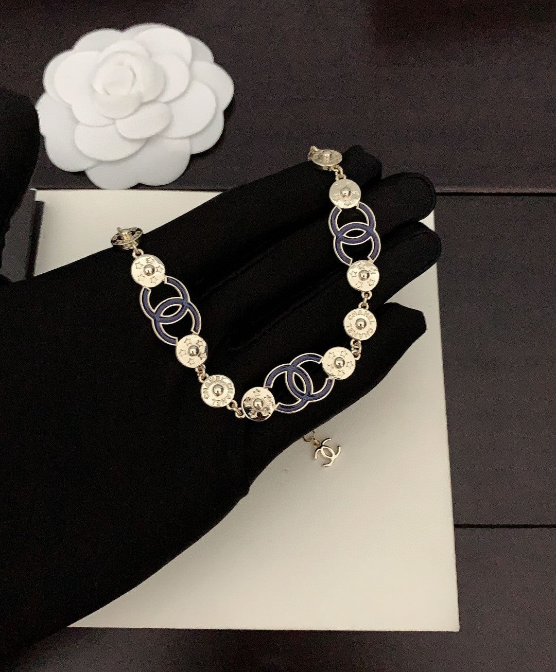 Chanel Blue Choker Necklace