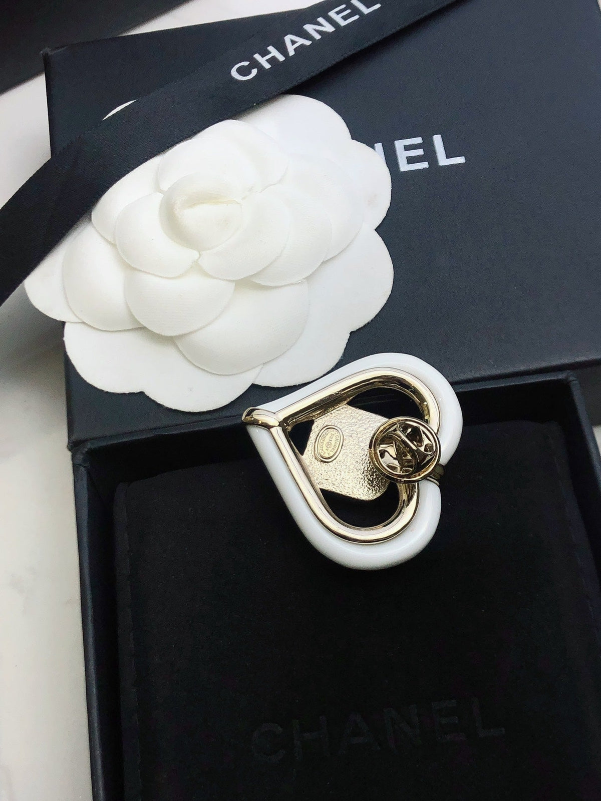 Chanel Heart Brooch