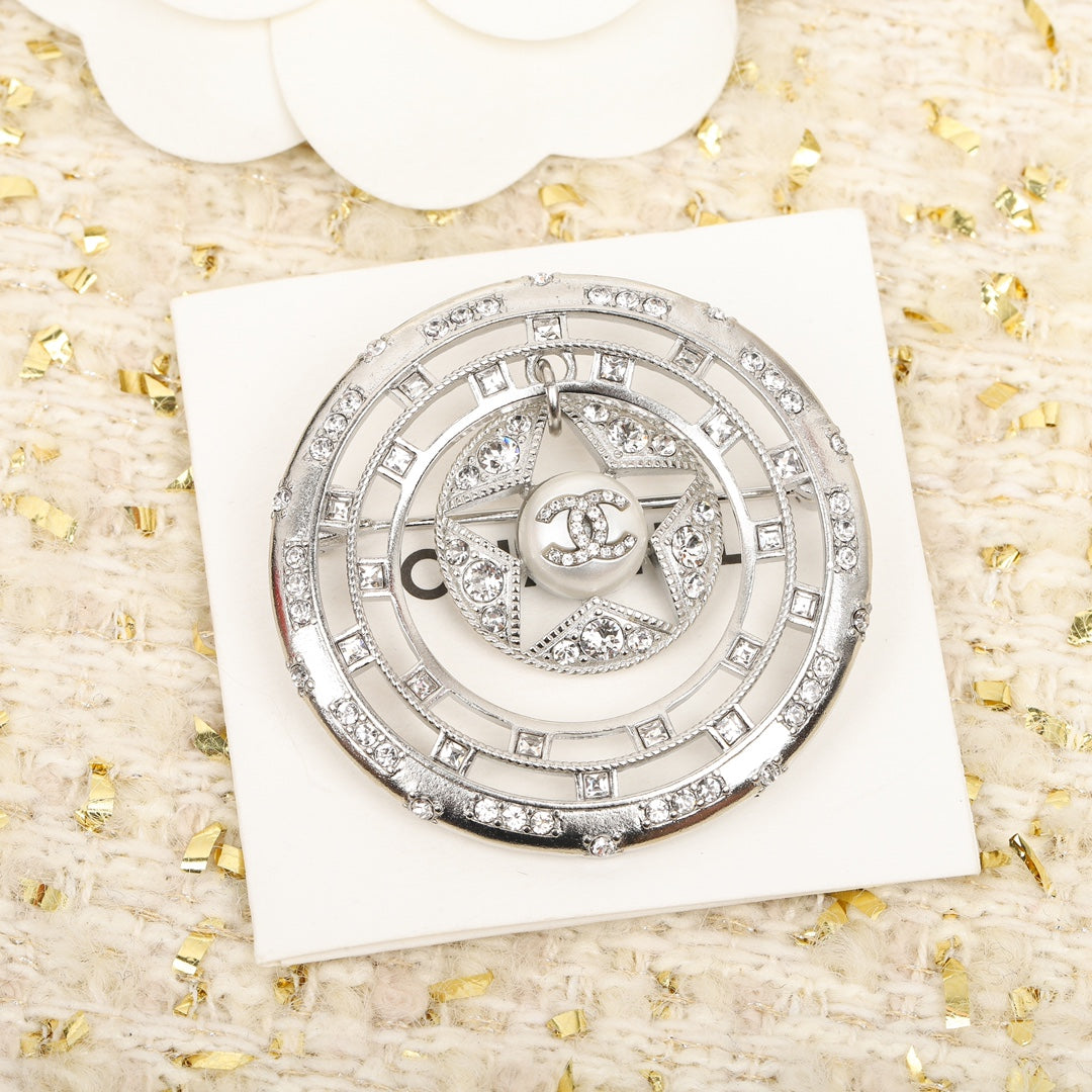 Chanel Black Diamond Brooch