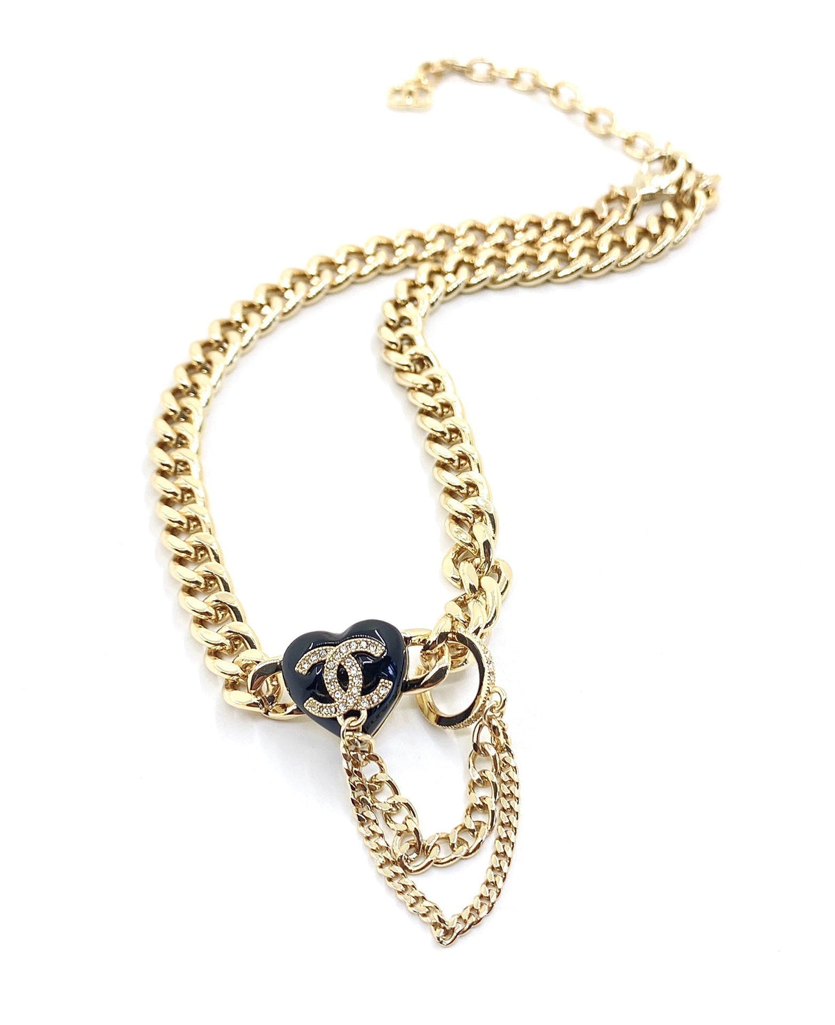 Chanel Black Choker Necklace