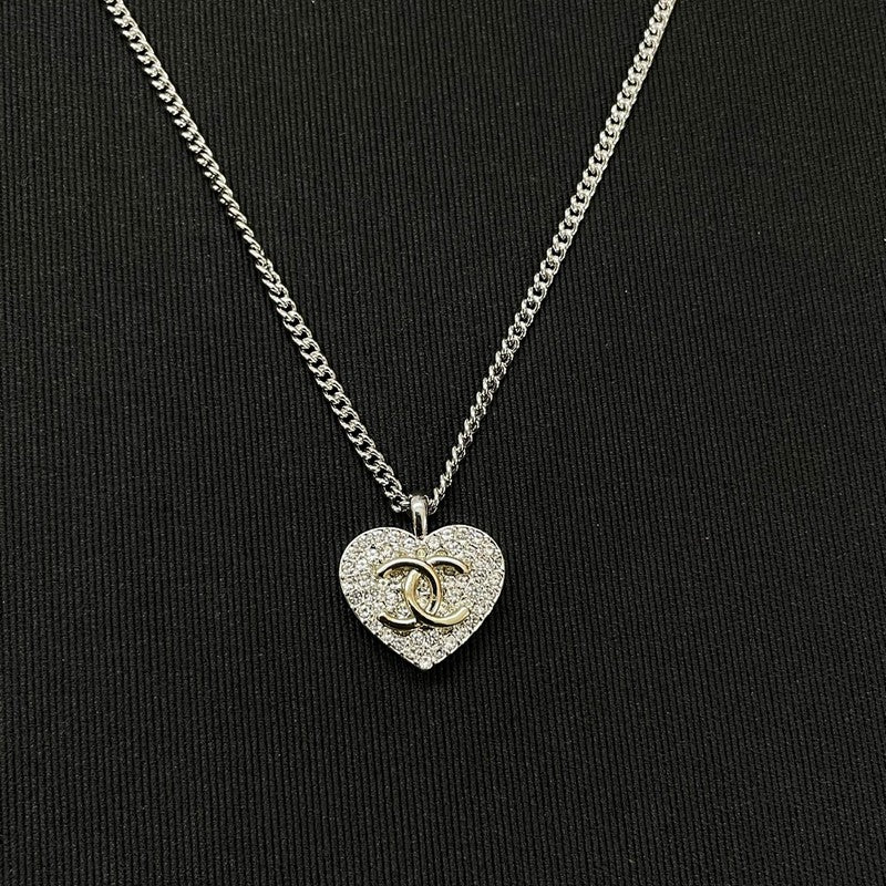 Chanel Diamond Heart Necklace