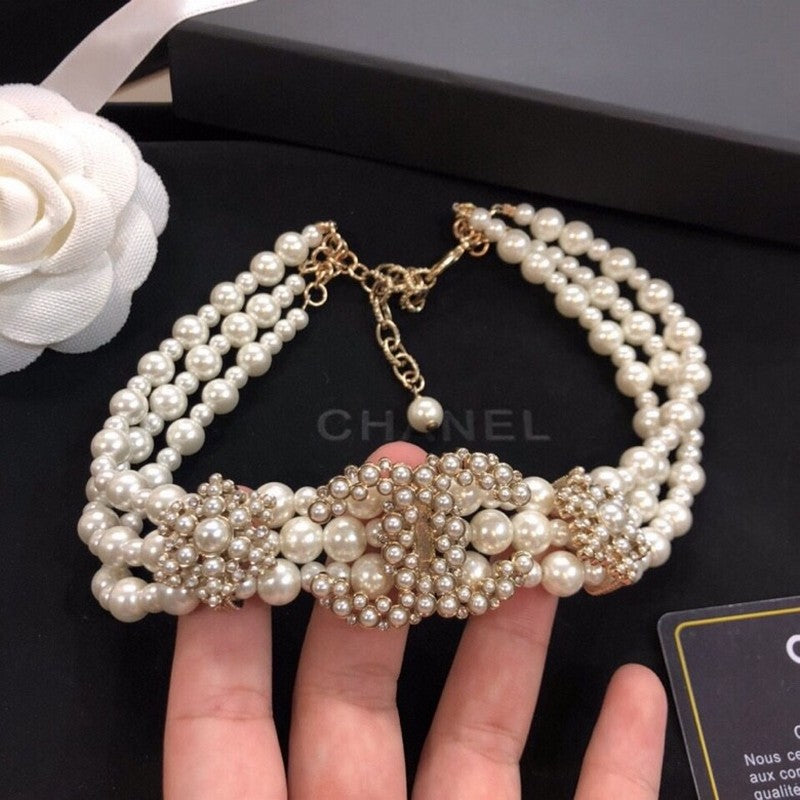 Chanel Pearl Choker Necklace