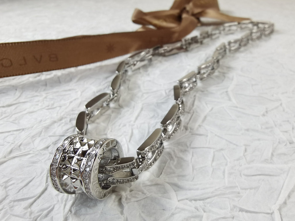 B.zero1 Diamonds Chain Link Necklace - 18K Gold
