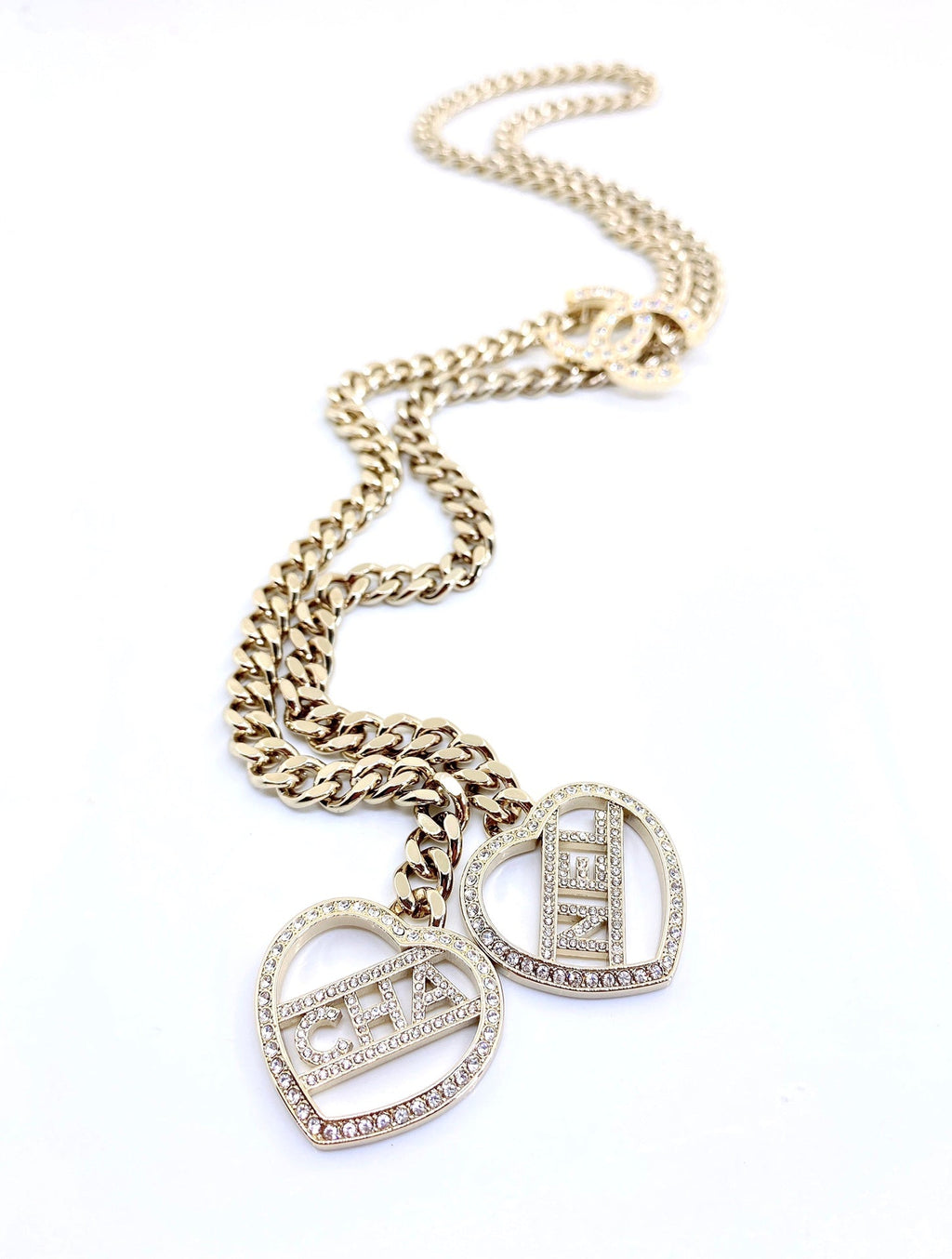 Chanel Heart Chain Necklace