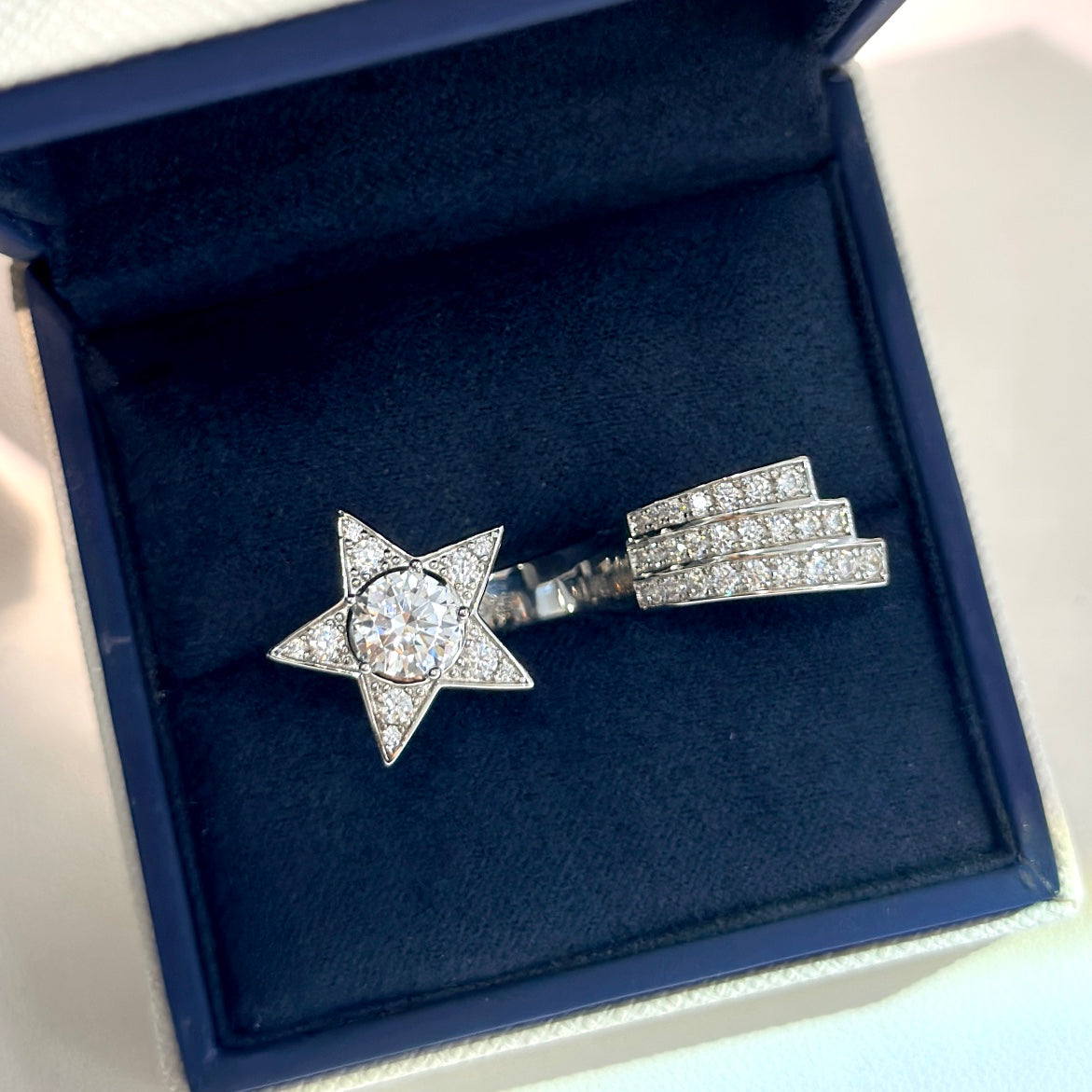 Chanel Comete Diamond Ring - 18K White Gold