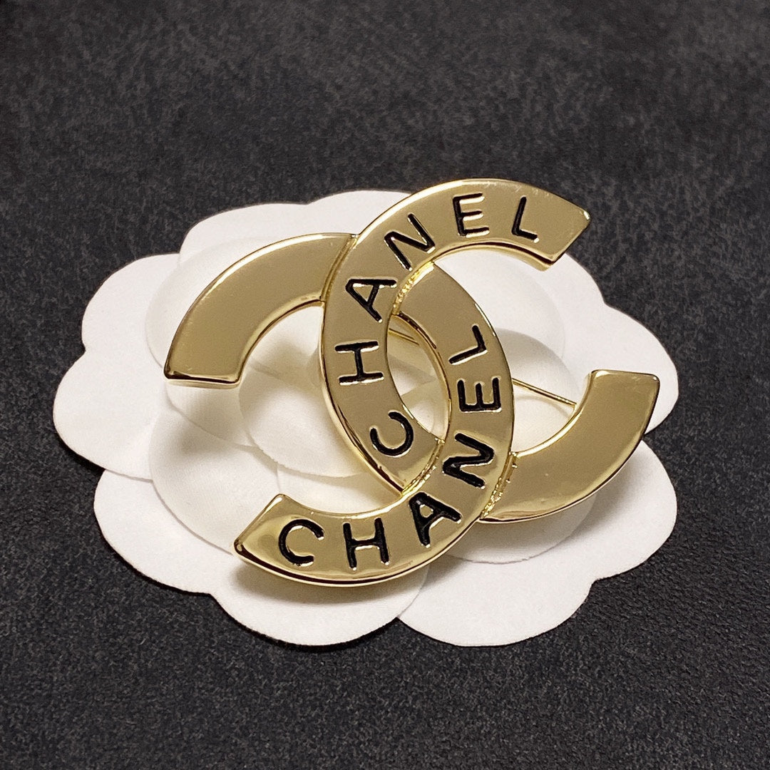 Chanel Script Brooch