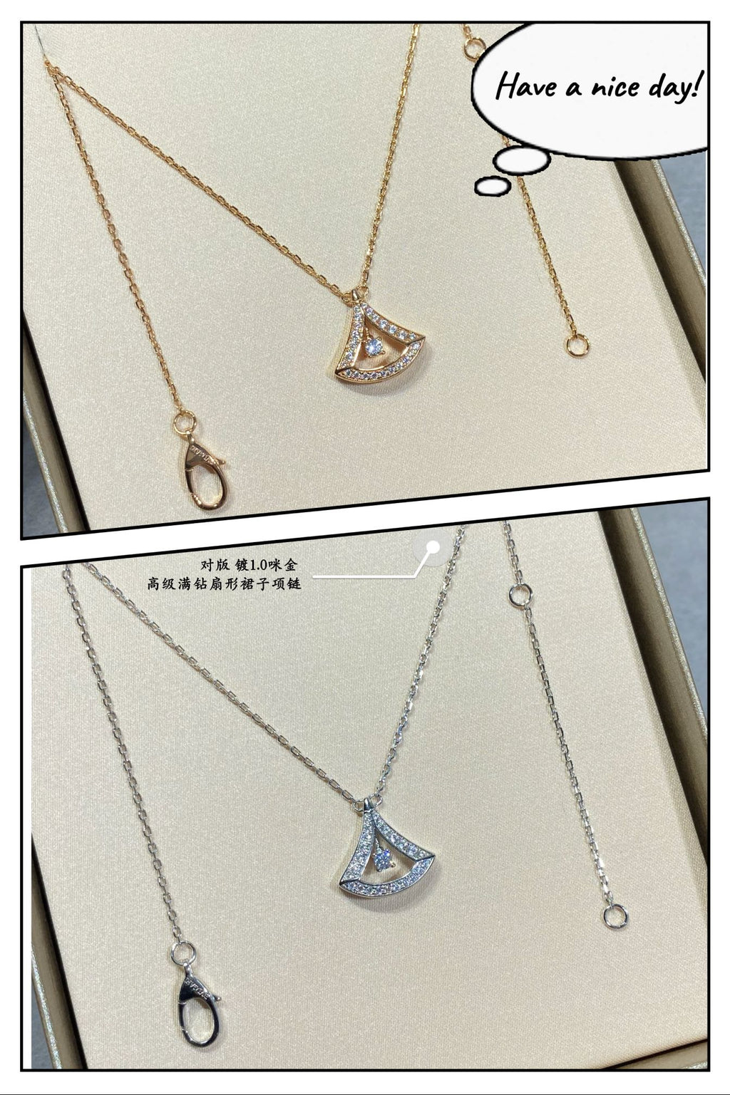 Bvlgari Dream Pave Diamond Openwork Necklace - 18K Gold