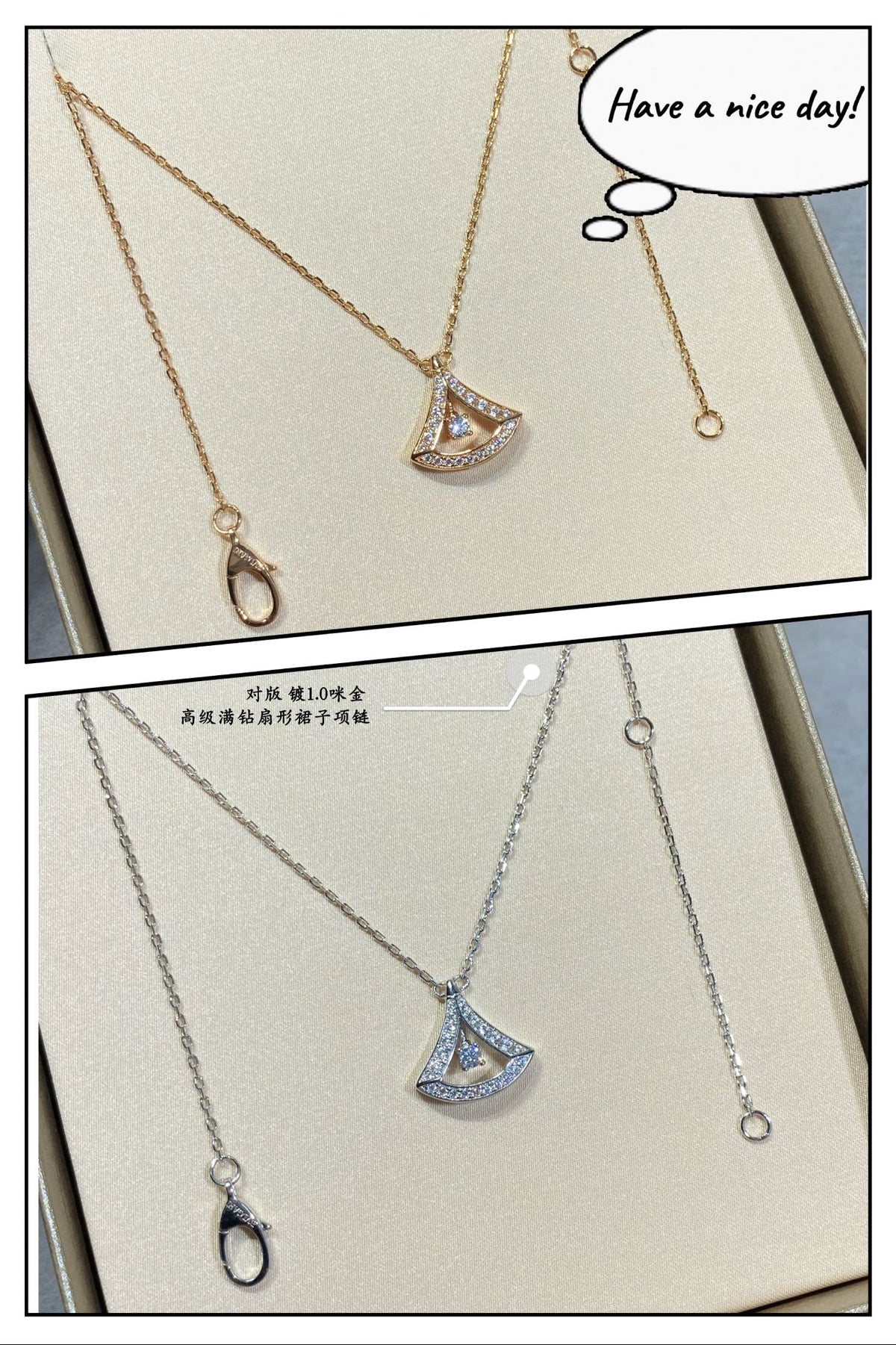 Bvlgari Dream Pave Diamond Openwork Necklace - 18K Gold