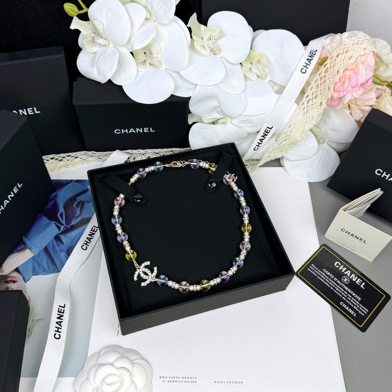 Chanel 26C Color Crystal Necklace