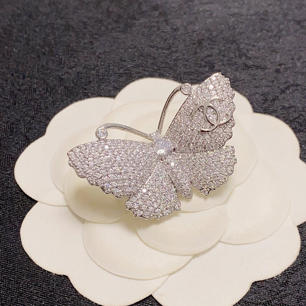Chanel Butterfly Diamond Brooch