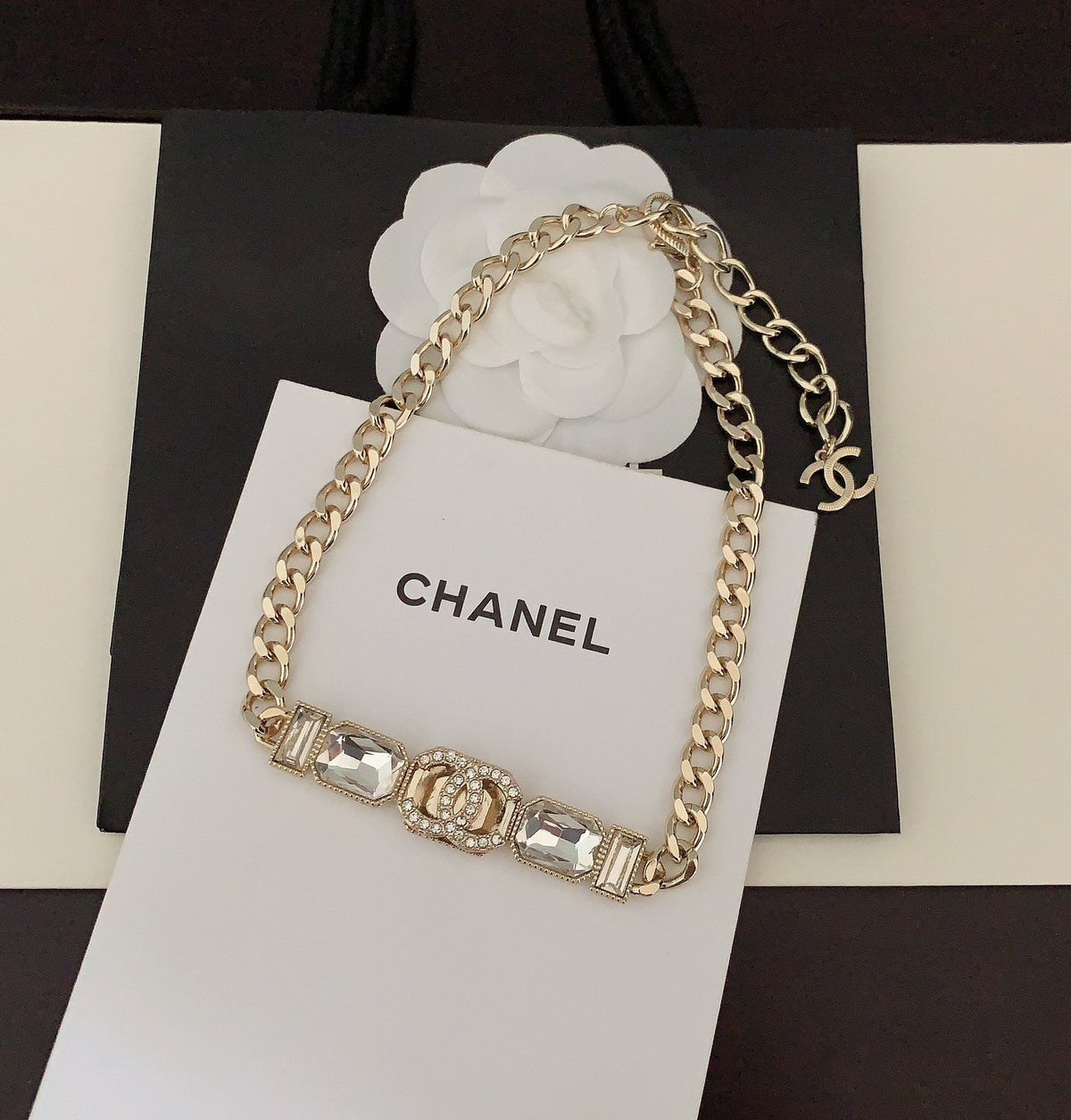 Chanel Pearls Crystals Vintage Necklace