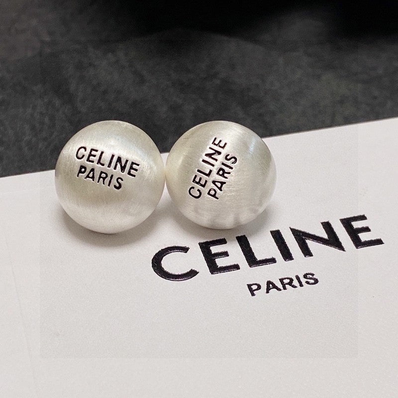 Celine Round Earrings - 18K Gold